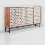 Johannes Carved with Tile Fitting Sideboard