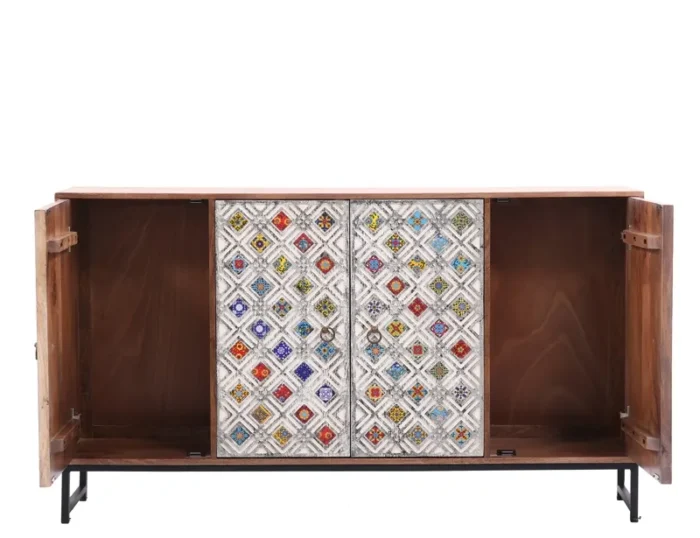 Johannes Carved with Tile Fitting Sideboard - Image 3