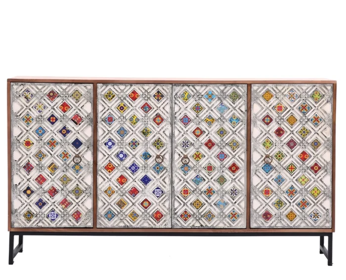 Johannes Carved with Tile Fitting Sideboard - Image 2