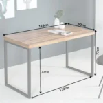 Superb Amazing Solid Wood Table | Bench With Square Iron Leg | Solid Wood end Table - Image 5