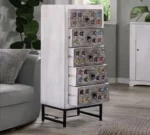Ibadan Grey Wash 5 Drawer Chest - Image 2