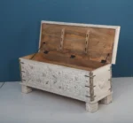 PRITI BRASS & WOOD SANDBLAST FINISH TRUNK - Image 3