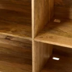 Priti Industrial Storage Modular Desk with Open Shelves Bookcase - Image 4