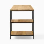 Priti Industrial Storage 3-Piece Modular Desk with Open Shelves - Image 7