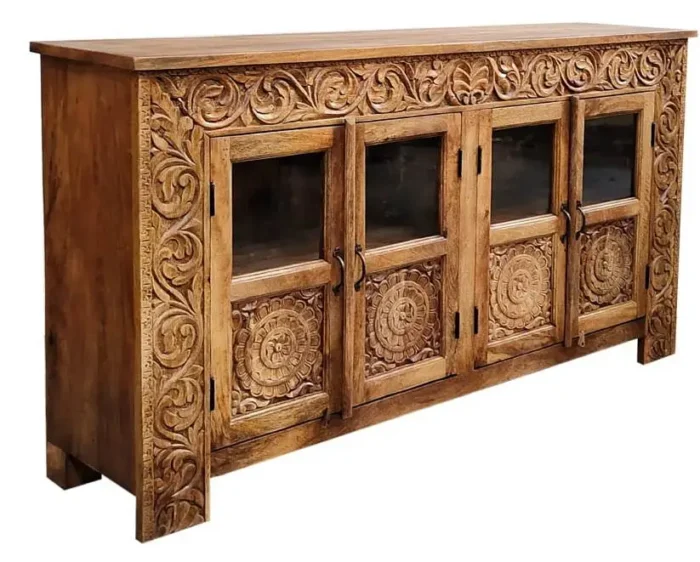 Cape 4 Door Sideboard Natural - Image 4