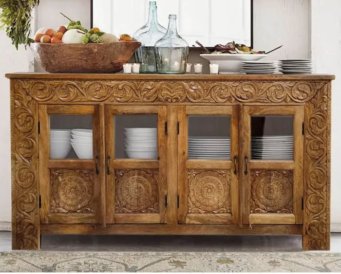 Cape 4 Door Sideboard Natural - Image 2