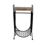 Metal With Wood Magazine Rack | Magazine Holder - Image 4
