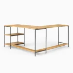 Priti Industrial Storage Modular L-Shaped Desk Open Shelves - Image 7