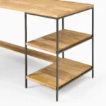 Priti Industrial Storage Modular L-Shaped Desk Open Shelves - Image 6