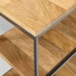 Priti Industrial Storage Modular L-Shaped Desk Open Shelves - Image 5