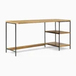 Priti Industrial Storage 2-Piece Modular Desk Open Shelves - Image 2