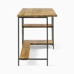 Priti Industrial Storage 2-Piece Modular Desk Open Shelves - Image 6