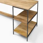 Priti Industrial Storage 2-Piece Modular Desk Open Shelves - Image 5