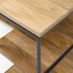 Priti Industrial Storage 2-Piece Modular Desk Open Shelves - Image 4