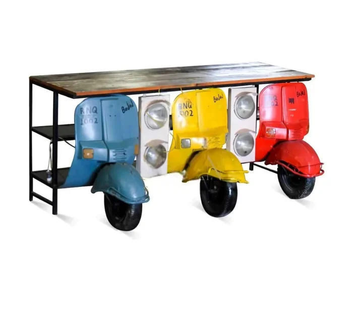 Priti-Automobile-Three-Scooter-Display-Cabinet Priti Automobile Three Scooter Display Cabinet - Image 1