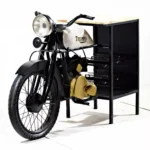 Priti Duel Finish Distress Design Automobile Wine Cabinet - Image 2