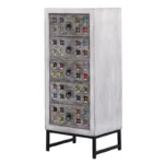 Ibadan Grey Wash 5 Drawer Chest - Image 3