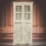 Goose Hand-Carved Wooden Showcase