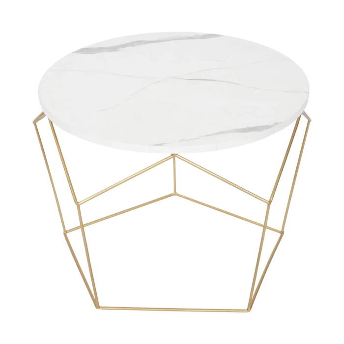 Diamond Marble Finish Coffee Table - Image 5