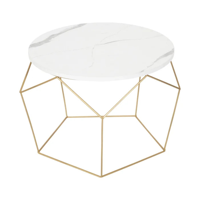 Diamond Marble Finish Coffee Table - Image 2