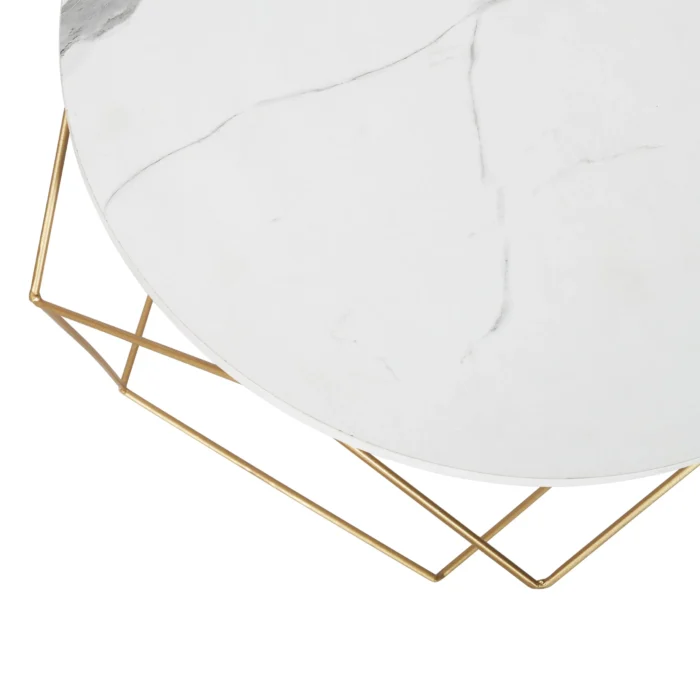 Diamond Marble Finish Coffee Table - Image 4