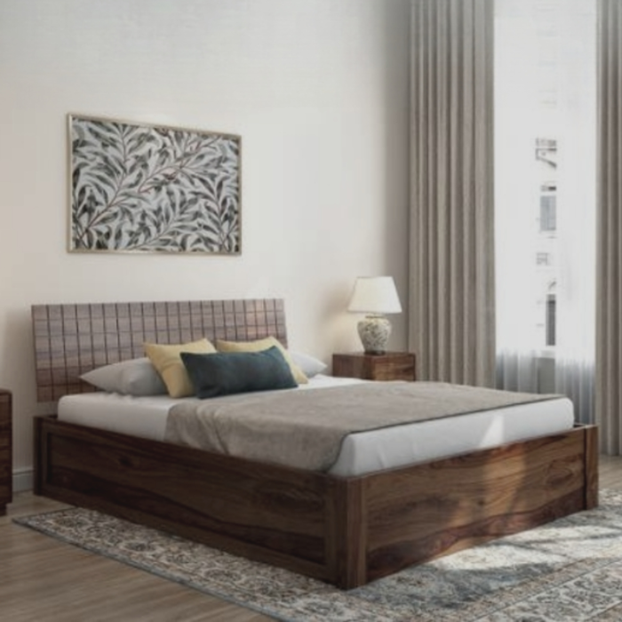 PRITI :Normandy Wooden Storage King Bed - Image 2
