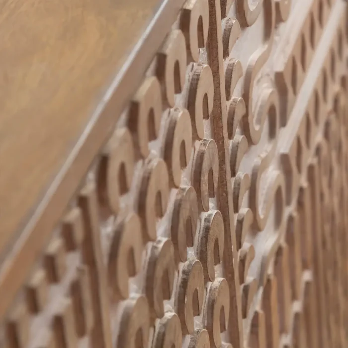 Tribal Carved 3 Drawer Chest Of Drawers - Image 7