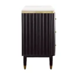 Carlyle Black Gold 3 Drawer Chest - Image 5