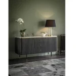 Flute Marble Sideboard Black - Image 2