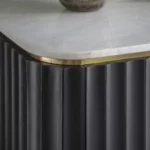 Flute Marble Sideboard Black - Image 4