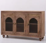 Bamako 3 Door Carved Wooden Sideboard - Image 3