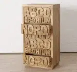 Tall ABC Engraved Chest Of Drawers - Image 3