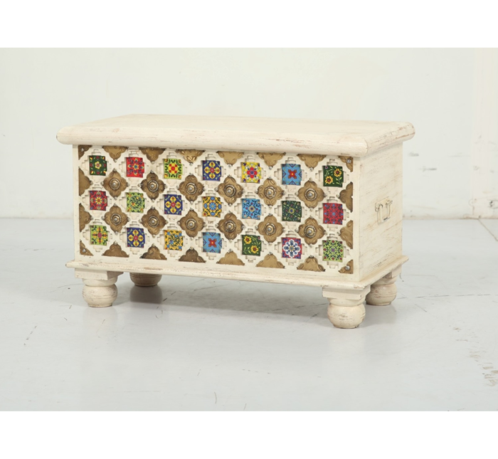 Priti Small Trunk-Creamy - Image 2