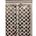 Wooden White Distress Finish Cabinet - Image 3