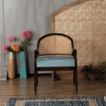 Arnecca Rattan Solid Wood Chair - Image 4