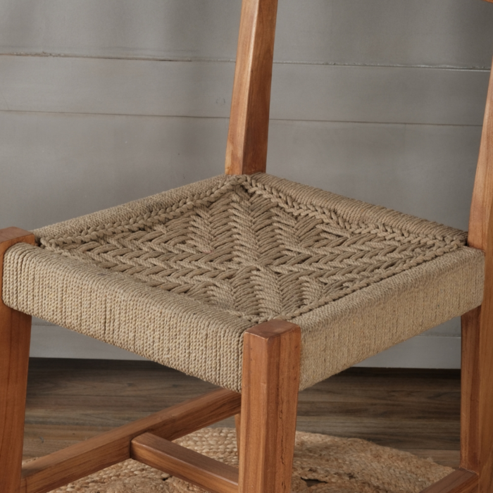 Palleja Solid Wood Chair With Jute Rope (Set of 2) - Image 2
