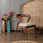 Tolosa solid wood curved chair