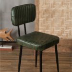 Grandas Iron Faux Leather Chair (Set of 2) - Image 2