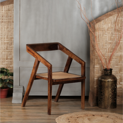Castella Solid Wood Chair with Arm Rest