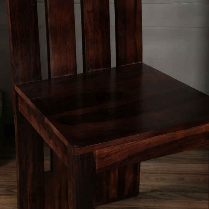 3 (2) Zona High Back Solid Wood Chair (Set of 2) - Image 3