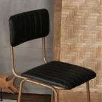 Arzua Iron Faux Leather Bar Chair - Image 2