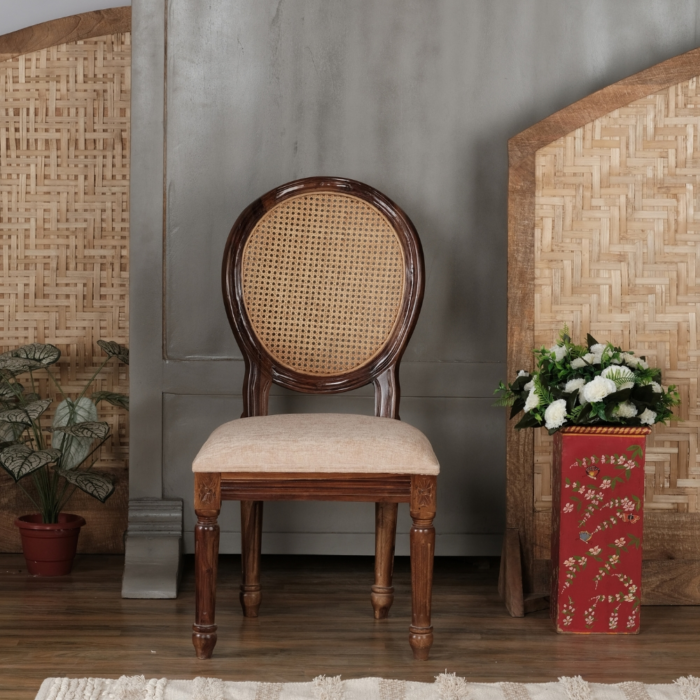Boltana Solid Wood Cane Chair (Set of 2) - Image 4