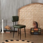 Grandas Iron Faux Leather Chair (Set of 2)