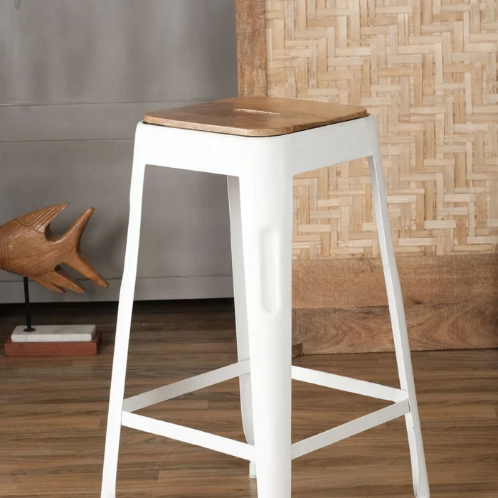 DSCF3956 Jojari Iron Bar Stool - Image 4
