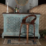 Gouveia Solid Wood High Bar Chair - Image 2