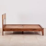 PRITI Cane Connection Wooden Queen Bed - Brown