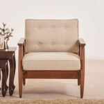 PRITI Cane Connection Fabric Chair