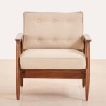 PRITI Cane Connection Fabric Chair