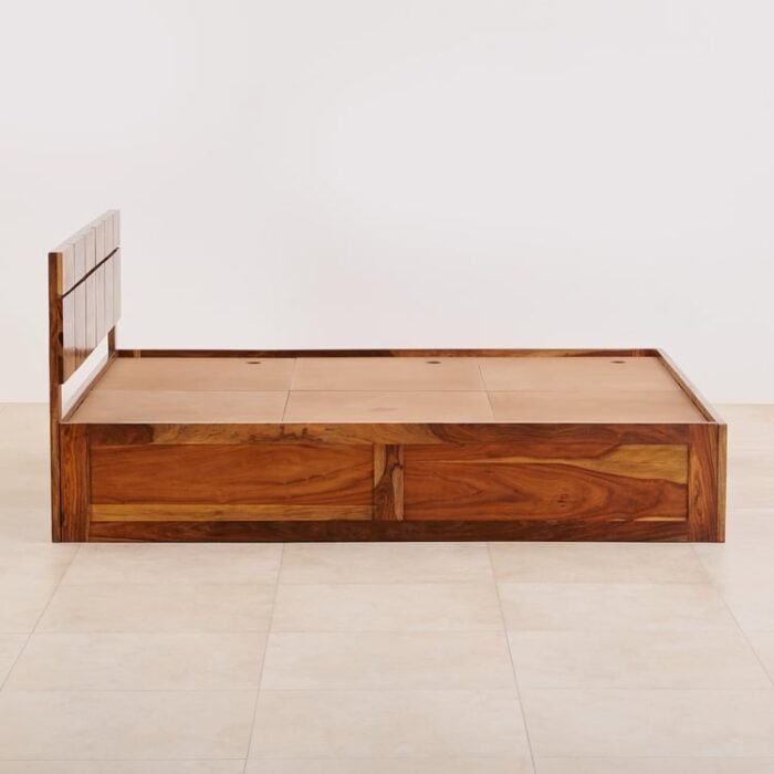 PRITI Rubix Wooden Queen Bed with Box Storage - Brown PRITI Rubix Wooden Queen Bed with Box Storage - Brown