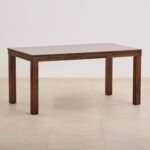 PRITI 6-Seater Dining Set with Chairs and Bench - Brown